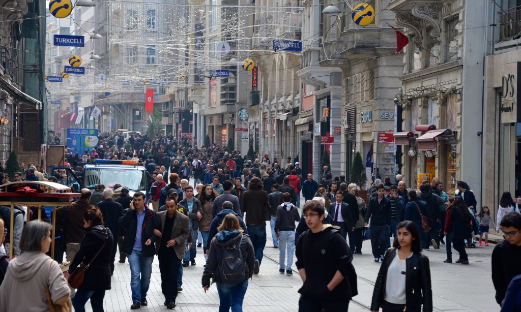 Istikal Caddesi Istanbul, Turkey