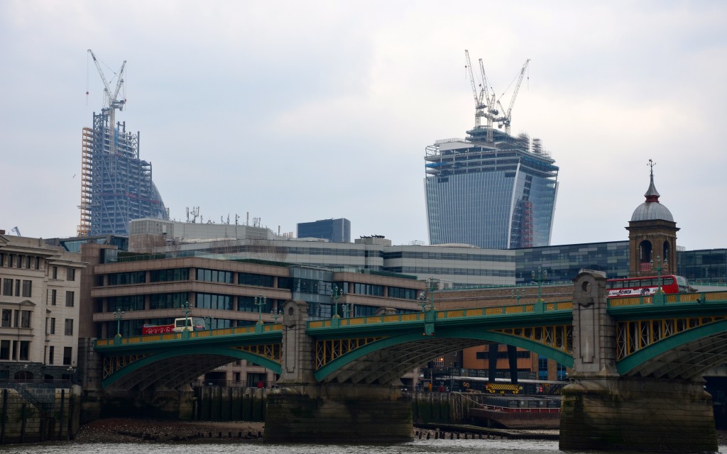 New construction on the London skyline. Great Britian