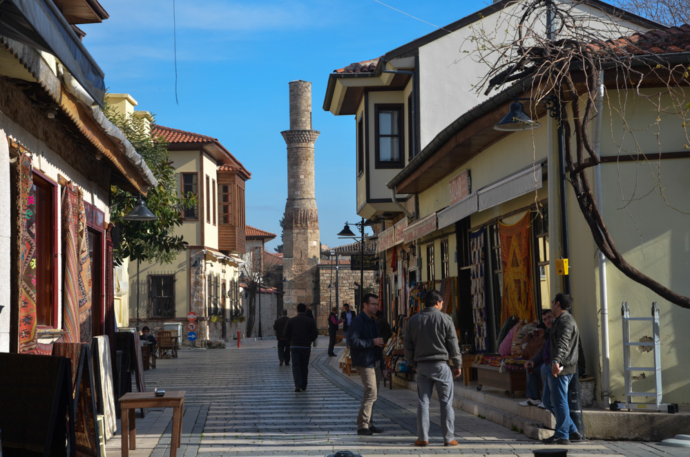 Historic neighborhood in Antalya, Turkey