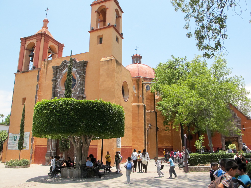 17th Century Baroque Churches dot the city. San Miguel de Allende, Mexico