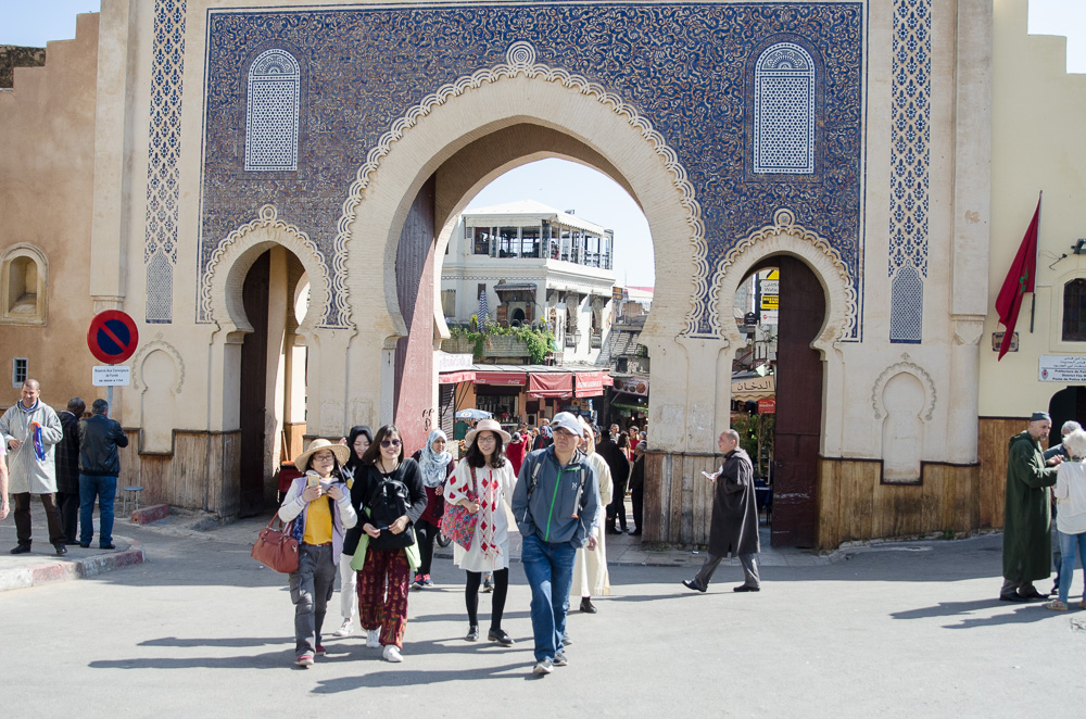 The gate to the Medina in Fes, Morocco
