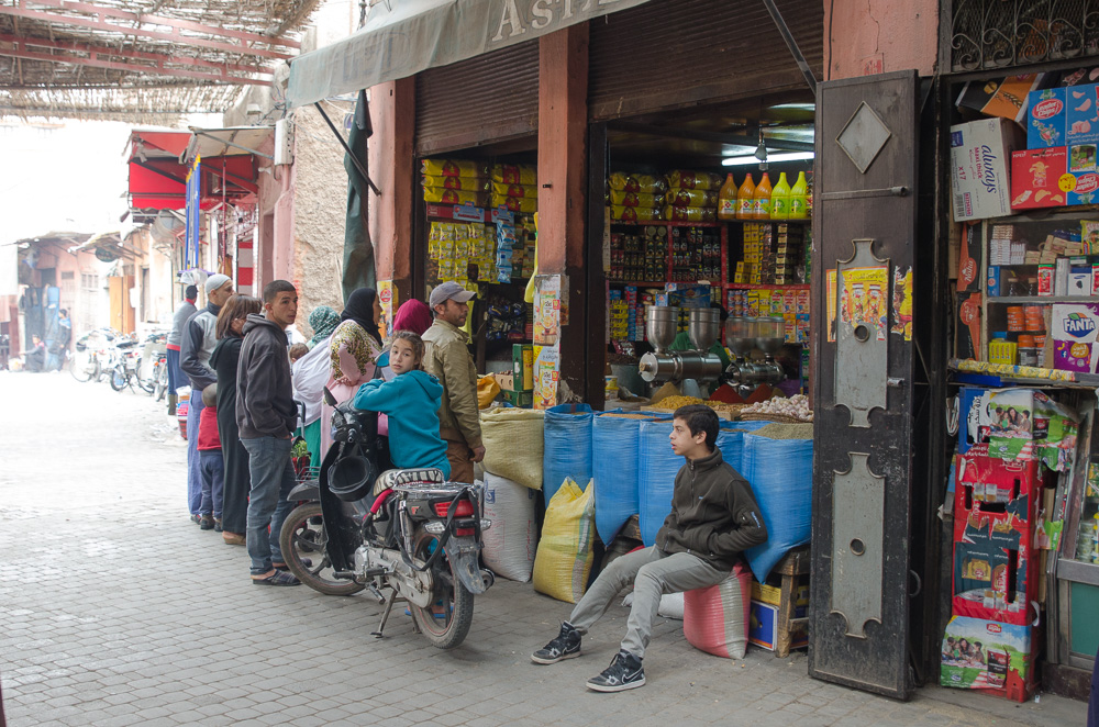 A grocery inside the Medina, Marrakesh
