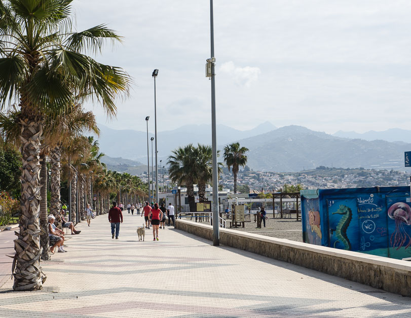 Promenade along the Beach in Torre del Mar, Spain